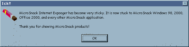 Microsnack products are stickey