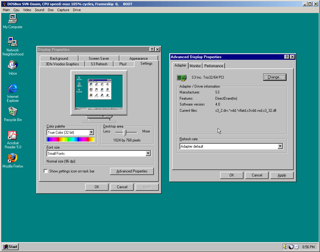 dosbox windows 95 cd rom