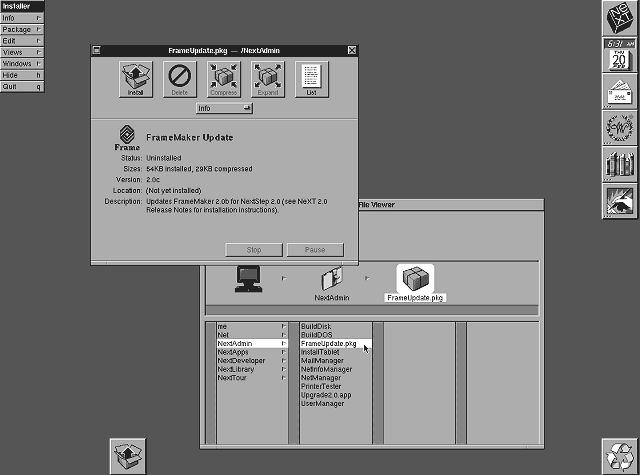 NeXTSTEP 2.0 Installer