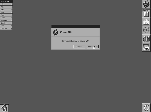 NeXTSTEP 2.0 Shutdown