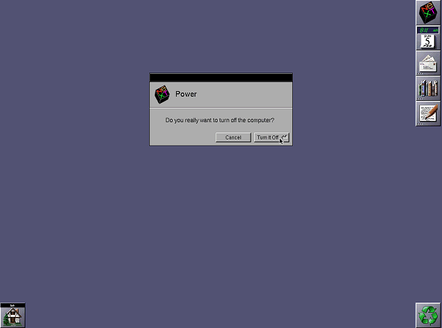 NeXTSTEP 3.3 Shutdown