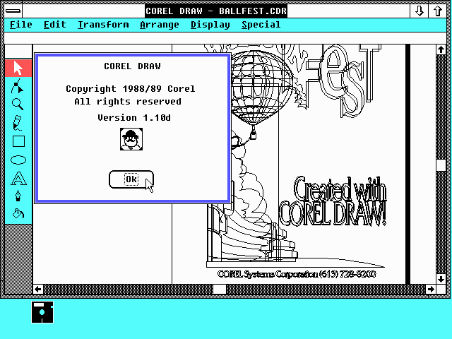 Corel Draw 1.10