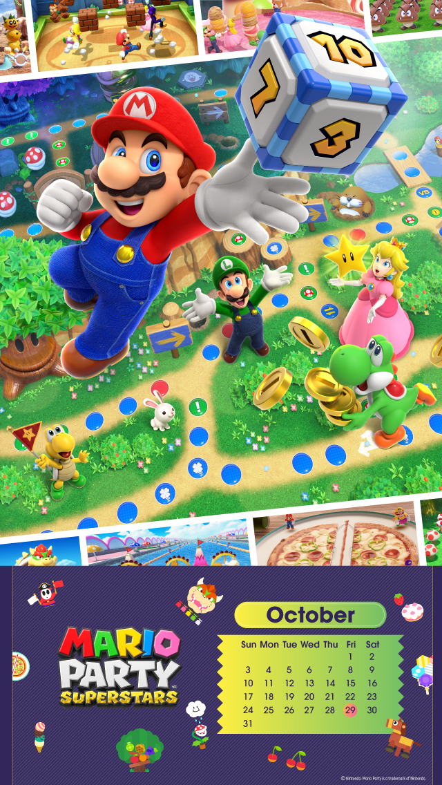 Calendrier mural 2022 Nintendo Super Mario